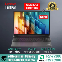 Lenovo ThinkPad E16 2023 Laptop Ryzen R5-7530U/R7-7730U 16GB+512GB/1T SSD 16-inch 2.5K IPS 400 Nit Screen Notebook Laptops