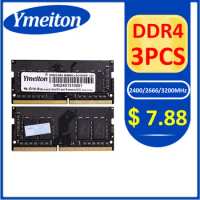 3PCS memoriam ram ddr4 wholesale Ymeiton DDR4 3200MHz 2666MHz 2400MHz 4GB 8GB 16GB 32GB SO-DIMM RAM laptop Memory
