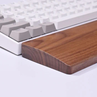 Walnut Wooden Mechanical Keyboard Wrist Rest Pad Mat for 60 87 104 Hand Support GK61 Anne Pro 2