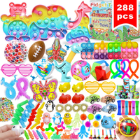 288 Pcs Fidgets Toys Pack Kids Party Favors Stocking Stuffers Gifts Bulk Toys for Carnival Treasure