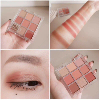 อายแชโดว์ Meilinda ปังไม่ไหว Glitter Shot Shadow สีสวยมาก อายแชโดว์ 9 ช่อง สวยทุกสีเลย เนื้อละมุน ปา