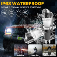 Lampu Utama Premium LED H4 High Low AC Dan DC Lampu Utama Kipas Pendingin Full Aluminium Lampu Mobil
