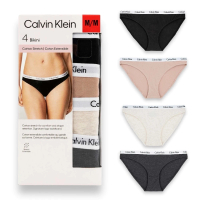 【Calvin Klein 凱文克萊】4件組 棉質 經典字母 女款 三角內褲(CK 內褲 CK內褲 CK女生內褲)