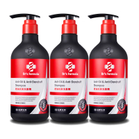 《台塑生醫》Dr's Formula控油抗屑洗髮精(升級版)三代-580g 3入-3入