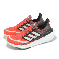 【adidas 愛迪達】慢跑鞋 Ultraboost Light 男鞋 橘 黑 綠 針織 BOOST 緩衝 運動鞋 愛迪達(ID3277)