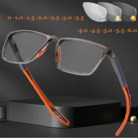Outdoor Smart Color Changing Minus Glasses Unisex Photochromic Myopia Eyeglasses Finished Optical Near Sight Eyewear Diopter