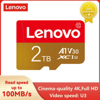 Lenovo 2TB การ์ดหน่วยความจำ Extreme Pro Mini SD Card 128GB 256GB V30 TF Card ความเร็วสูงแฟลชการ์ด512GB สำหรับศัพท์กล้อง