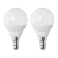 SOLHETTA Led燈泡 e14 470流明, 球形 乳白色, 暖白光