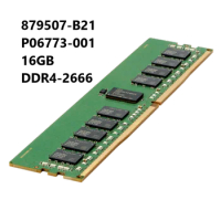 Smart Memory Kit 879507-B21 P06773-001 16GB 2-Rank x8 DDR4-2666 MHz 288-Pin Unbuffered CL19 SDRAM for H+PE ProLiant G10 Servers