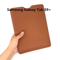 2023 New Samsung Galaxy Tab S9+ Holster Embedded Leather case Ebook Case Top Sell Black Cover For Samsung Galaxy Tab S9+