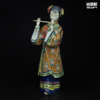 Shiwan boneka master dari wanita baik dari Cina kuno gambar dekorasi dekorasi keramik kerajinan Rumah Furnishing Piper perempuan