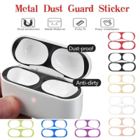 Ultra Thin Metal Dust Proof Guard Sticker for Apple Airpods Pro Earphone Skin Protection for Airpodspro Air Pods 3 Cover Case
