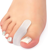 Silicone Big Toe Separator for Bunion 10 Pack- Large Toe Spacer for Women and Men Flared Design Toe 