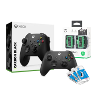 【Microsoft 微軟】XBOX 官方授權 無線控制器 + PowerA 高續航充電電池組(磨砂黑/889842654769)