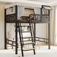 【限時優惠】公寓單雙人床鐵架床高低床鐵床家用上下鋪兒童床高架床下空鐵藝床