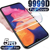 5pcs Hydrogel Film For Samsung Galaxy S24 S23 S22 S21 S20 Ultra Plus Screen Protector For S24 Ultra S23 S20 S21 FE A35 F15 5G