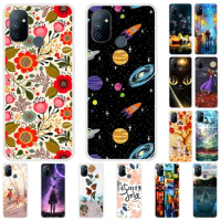 For Oneplus Nord N100 Case TPU Clear Bumper Cover One Plus Nord N10 5G Phone Cases N 100 Fundas Silicone Cartoon Protector Coque