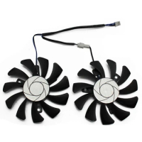 75Mm 2Pin Gtx1050ti GPU Cooler DUAL Fan For MSI Geforce GTX 1050Ti GTX-1050-Ti-4GT-OC Graphic Card Cooling