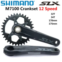 SHIMANO DEROE SLX FC M7100 Crankset 12-Speed 32T 34T 170MM 175MM HOLLOWTECH II MTB Crankset
