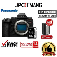 JPC KEMANG Panasonic Lumix S5 II Body Only Lumix S5II Mirrorless Camera GARANSI RESMI + Memory 64GB 