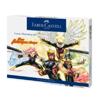 【Faber-Castell】167195 漫畫15件組~超人家族(辦公 學生 開學 文具 考試 送禮)