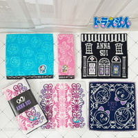 日本帶回 D271 哆啦A夢 ╳ ANNA SUI安娜蘇 聯名款 精緻刺繡 手巾手帕 25*25cm方巾 洗臉巾 擦手巾