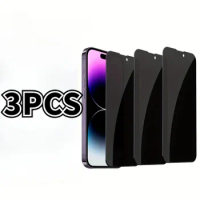 3pcs Full Coverage Privacy Tempered Glass Protector For Apple IPhone 14 13 15 12 11 Pro Max X XR XS Max 7 8Plus SE 2 SE 3