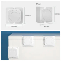 2pcs Anti-pinch Hand Baby Safety Lock Hidden Rotary Switch Self-adhesive Fridge Door Safe Cabinet Drawer Prevent-pet Punch Free
