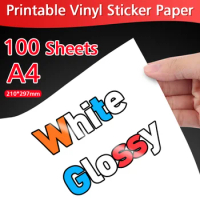10 Sheets Vinyl Sticker Paper for Inkjet - Holographic Printable Vinyl –  Rainbow Sticker Printer Pap - Decals, Stickers & Vinyl Art, Facebook  Marketplace