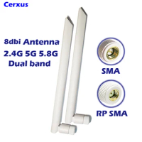 WiFi Antenna Dual Band 5dbi 2.4GHz 5.8GHz Omni-Directional for USB Adapter Drone Build PCI Card Repeater Wireless Range Extender