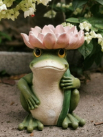 青蛙花園裝飾擺件造景庭院擺設創意戶外喂鳥器陽臺布置院子露臺