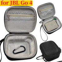 Hard Carrying Case Anti-scratch Travel Protective Case with Hand Rope &amp; Carabiner Hardshell Case for jbl Go 4 Portable Speaker