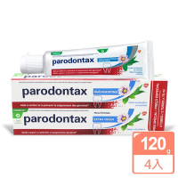 【Parodontax 牙周適】牙齦護理牙膏 潔淨清新120gx4入