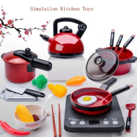 Kids Kitchen Toys Cooking Cut Fruit Cooking Kitchenware Accessories Children Educational Simulation Kitchen Toys For Children