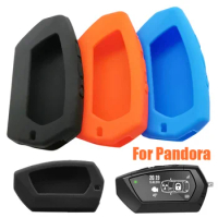 Silicone Car Key Case Protector For Pandora DX-90 D010 DX 90 91 6X 9X 90B 90BT 90L 42 Moto Russia 2 Way LCD Remote Alarm Cover