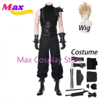 Max Game Cosplay Costume Cloud Strife FF Uniform Outfit Halloween Carnival Costume Adult Men Women Clothes