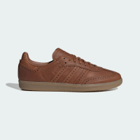 【adidas 愛迪達】SAMBA OG 運動休閒鞋(JI3232 男鞋 ORIGINALS經典休閒鞋 雅緻BROGUE細節 棕色)