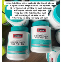 Swisse Odourless High Strength Fish Oil 1500mg - 400 viên Dầu Cá