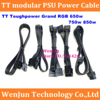 TT Toughpower Grand RGB Series 650w 750w 850w Gold full modular PSU SATA/IDE/CPU 4+4P/PCI-E 8pin Power Cable