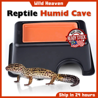 Reptile Hideout Box Sink Basin Humidifier Moisturise Hide Caves Lizards Snake Gecko Reptilia Ular