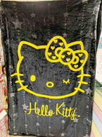 【震撼精品百貨】Hello Kitty 凱蒂貓 三麗鷗 kitty 日本毛毯&amp;被子(黑金)*11484 震撼日式精品百貨