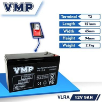 Aki UPS VMP 12V 9AH 10AH Baterai UPS Aki Kering Batere Battery VRLA ORIGINAL BERGARANSI 1TAHUN