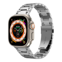 Metal Band For Apple Watch Ultra 49 mm Apple Watch 7 45mm Band Stainless Steel Link Apple Watch Band