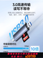 【台灣公司 可打統編】綠勝usb3.0高速讀卡器儲存卡適用于蘋果iphone15手機單反相機sd卡tf卡萬能多功能內存卡轉接typec電腦U盤通用