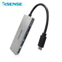 【ESENSE 逸盛】ESENSE S547GA 4合1 Type-C/USB3.1HUB集線器(高速傳輸-灰)