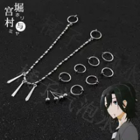 Anime Horimiya Miyamura Izumi Ear Clip Lip Chain Earring