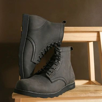 sepatu boot pria sepatu boot kulit asli sepatu boot kulit crazyhorse sepatu redwing style jaguar 40 