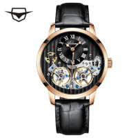 AILANG brand men's automatic mechanical self-winding 2022 luxury men's watch waterproof hollow fashion mechanical watch