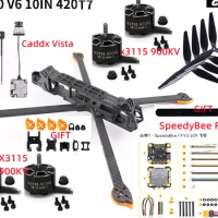XL10 V6 10inch FPV Drone Caddx vista Quadcopter SpeedyBee F7 V3 50A Stack F722 x3115 Motor Long Range
