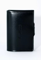 NIID NIID Slide III 防刮牛皮 RFID銀包卡片盒 - 午夜黑